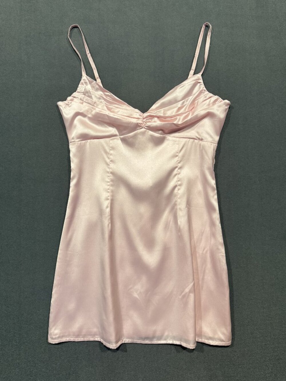 Beginning Boutique Honey Light Pink Mini Dress US 6 NWT Y2K Ruched Bust